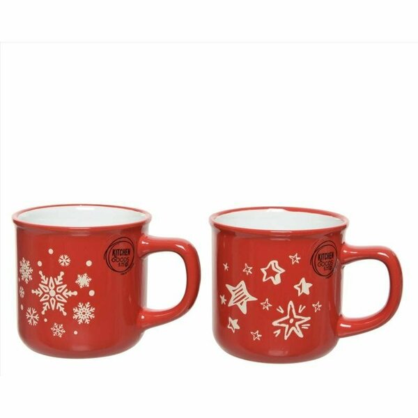 Kaemingk International RED/WHT SNWFLK MUG 607947